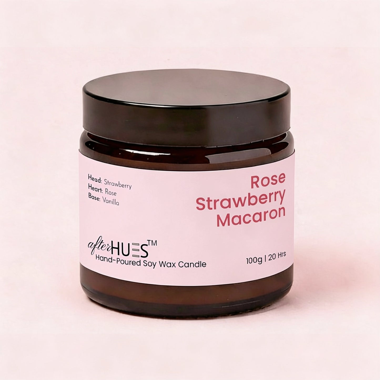 Rose Strawberry Macaron