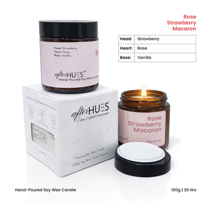 Rose Strawberry Macaron